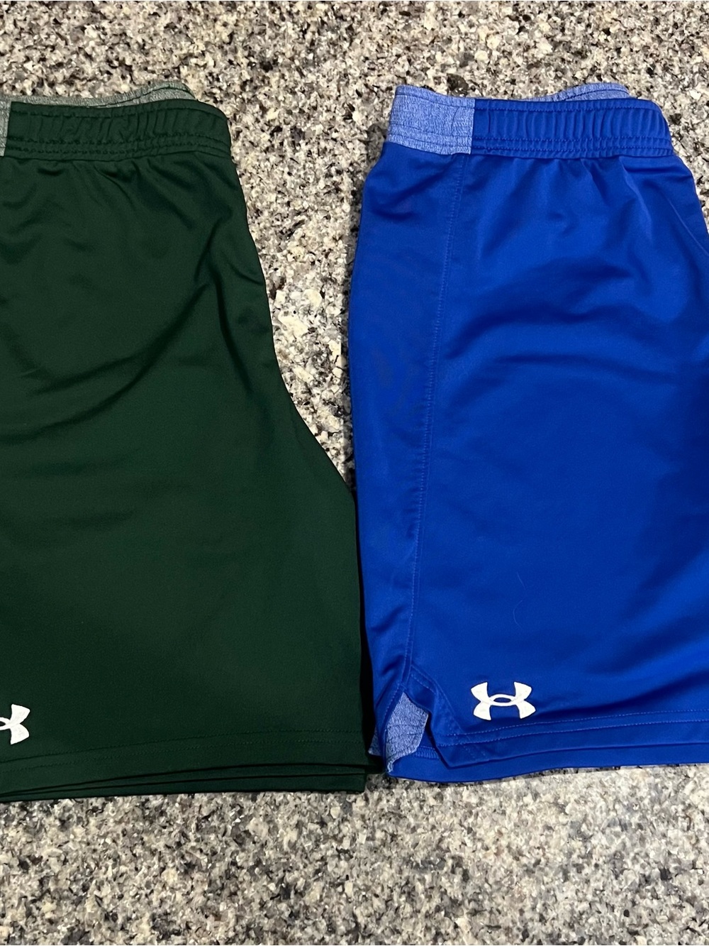 Under Armour Kids Shorts in Dark Green & Royal Blue